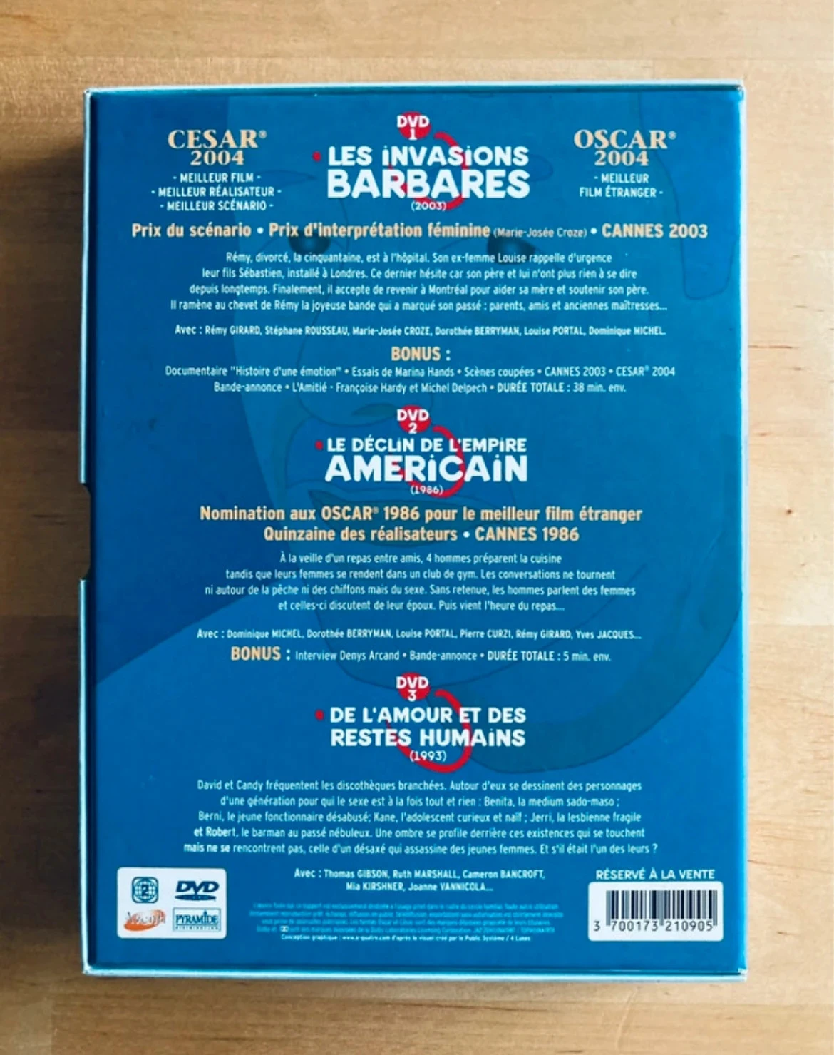 Coffret DVD O declínio do império americano e as invasões bárbaras. – photo 3